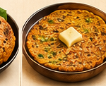 Thalipeeth with White Butter